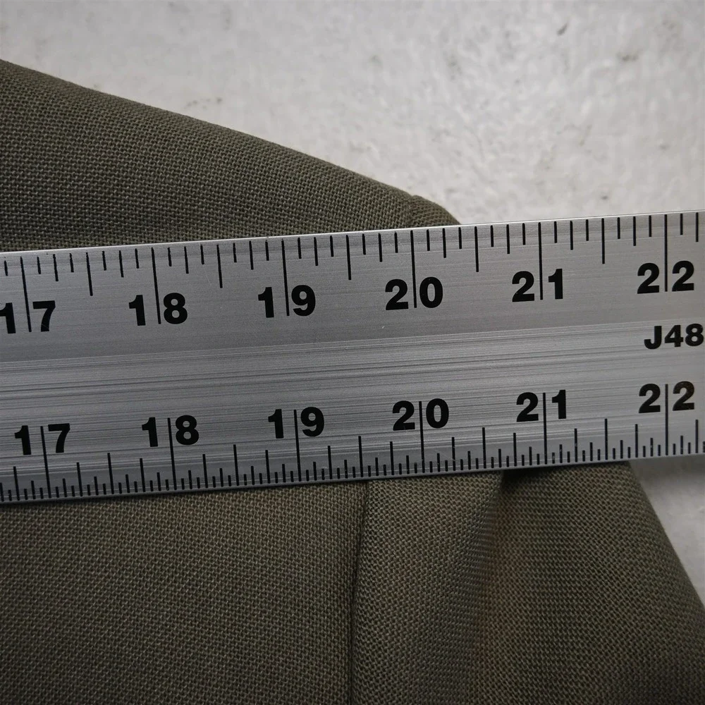 Vtg USA 44S Tan Taupe Gray Hopsack Gold Button Mens Blazer Jacket Sport Coat‎